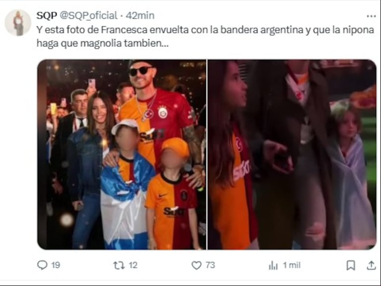 La coincidencia de la China Suárez en Turquía (Foto: X /SQP_oficial)