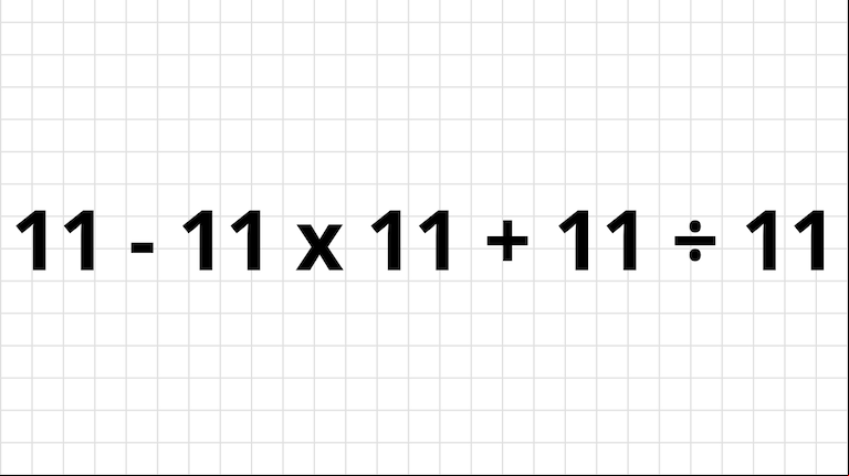 La cuenta matemática para personas con inteligencia superior (Foto: TN).