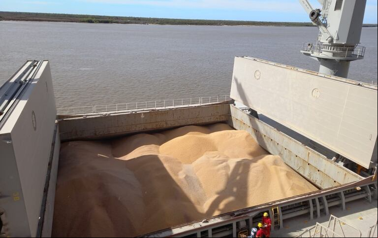 La hidrovía transporta más del 80% de las exportaciones agroindustriales. (Foto: Molinos Agro).