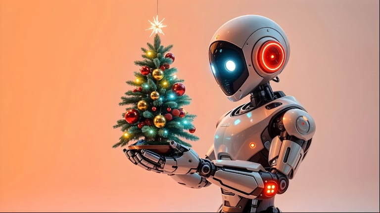 La inteligencia artificial creó el árbol de Navidad típico de los argentinos. (Imagen: AdobeStock)
