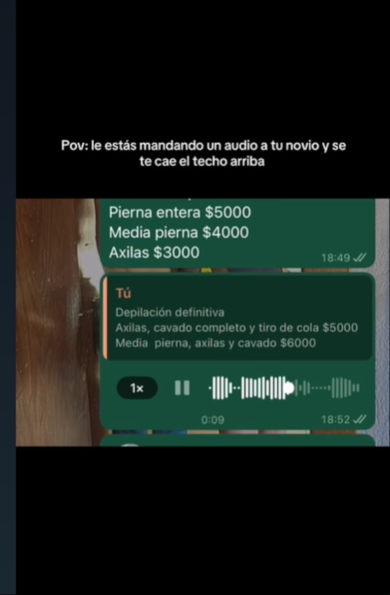 La joven compartió el audio en su red social y se viralizó. (Foto: TikTok/@amparoherrera79)