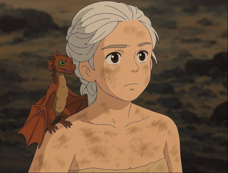 La Madre de los dragones, de Game of thrones. (Imagen: X/@KingTargaryenn).