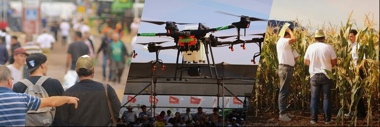 La megamuestra ofrecerá desde las últimas novedades en tecnología de precisión hasta las distintas soluciones que ofrecen los semilleros para los productores. (Foto: Expoagro)