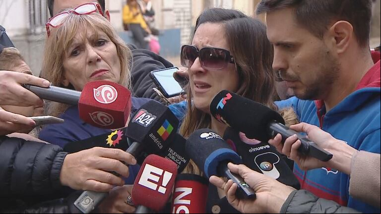 La mujer del ingeniero lo despidió en su velorio. (Foto: captura TN).