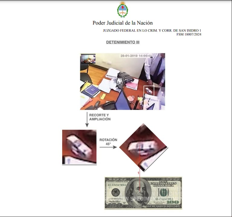 La pericia complica la versión del exsenador. (Foto: TN.)