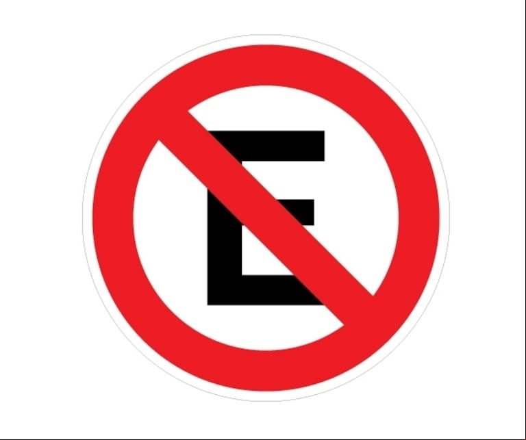 La señal de tránsito R8, que indica la prohibición de estacionar. (Foto: SAR)