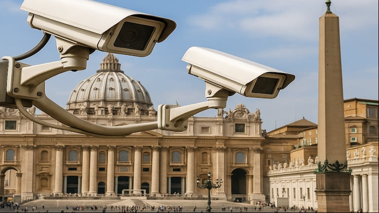La tecnología detrás del cónclave. (Imagen generada con IA/ChatGPT)