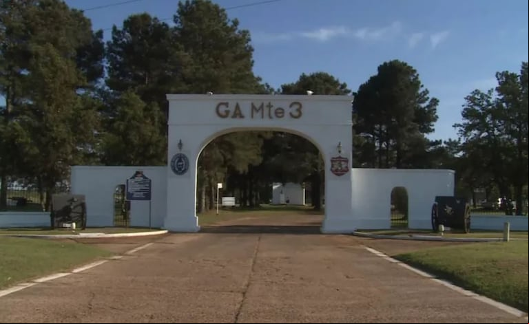La unidad militar donde ocurrió el "bautismo" mortal. 