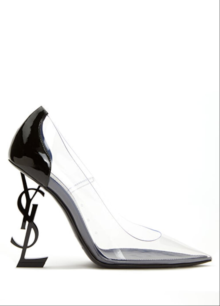 La versión transparente de los stilettos Ives Saint Laurent (Foto: eBay)