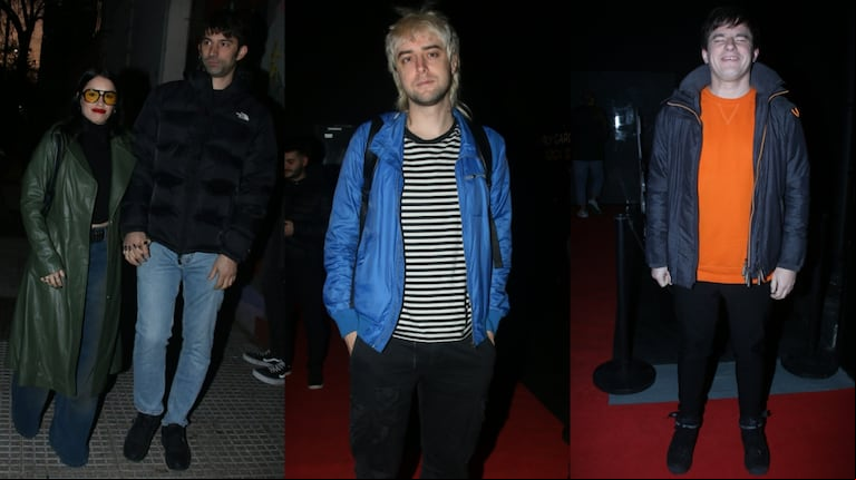 Lali Espósito, Pedro Rosemblat, Benito Cerati y Nahuel Penisi pudieron escuchar "La lógica del escorpión", lo nuevo de Charly García. (Foto: Movilpress)