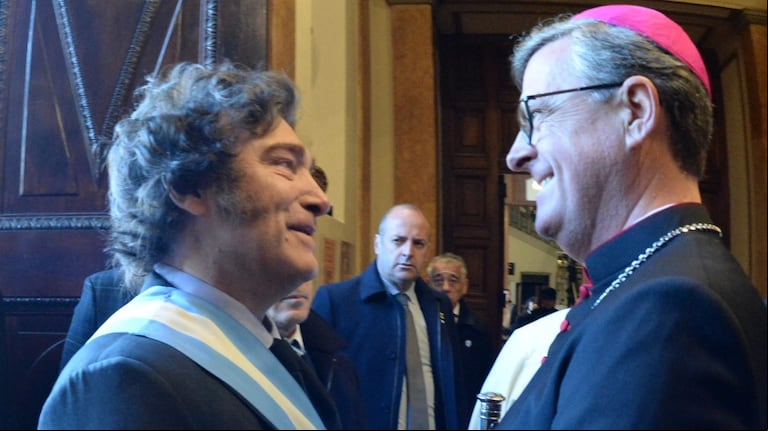 Las características de la relación de Javier Milei con la Iglesia son una incógnita. (Foto: Casa Rosada)