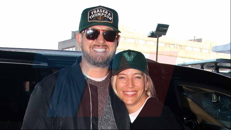 Las fotos de la llegada de Luisana Lopilato y Michael Bublé al país para celebrar las Pascuas en familia (Foto: Movilpress)