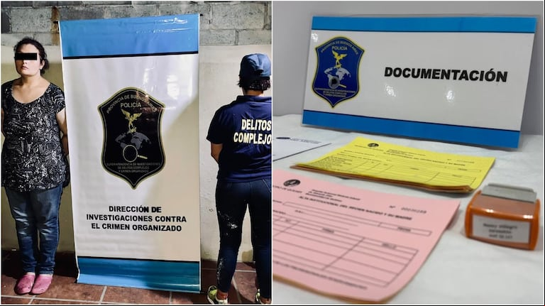 Las investigaciones señalaron que Villagra falsificaba recetas utilizando talonarios del Hospital Oller y sellos médicos. (Foto: Policía de la Provincia de Buenos Aires)