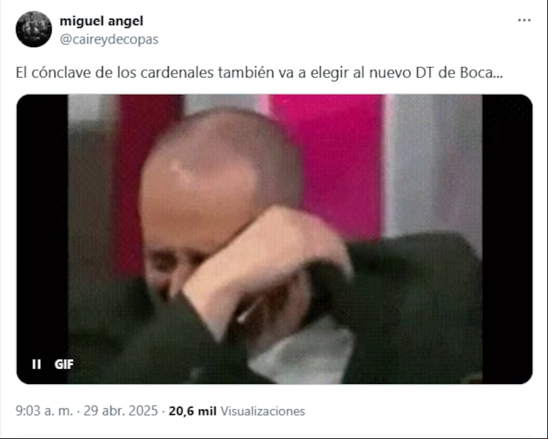 Las redes se inundaron de memes y reacciones tras la salida de Fernando Gago. (Captura: X/@caireydecopas)