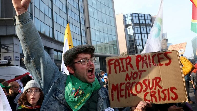 Los campesinos ses se oponen a un acuerdo con el Mercosur (Foto: Reuters)