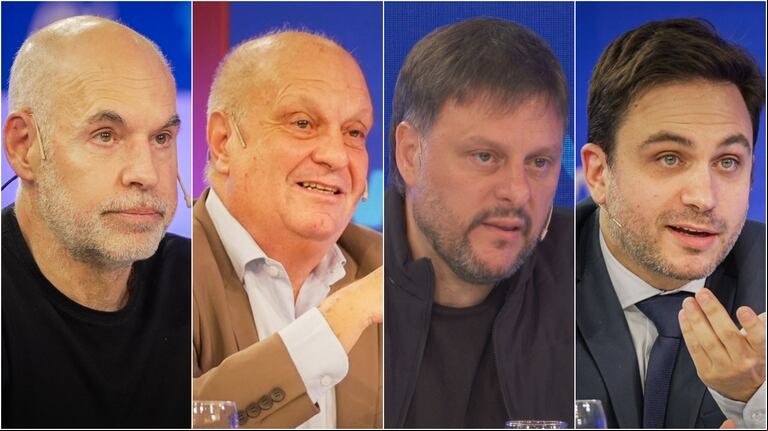 Los candidatos a las elecciones en la Ciudad de Buenos Aires se presentaron en A dos voces. (Fotos: Nicolás González / TN).