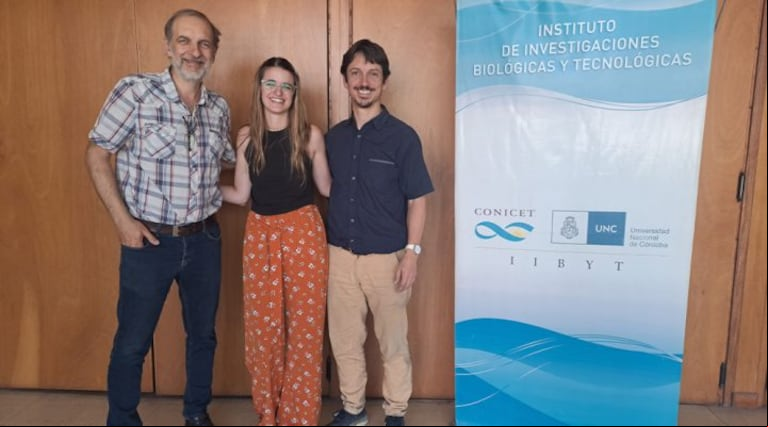 Los científicos del CONICET Raúl Marín, Romina Picco y Agustín Luna llevan adelante esta investigación. (Foto: CONICET Córdoba).