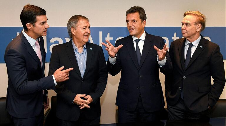 Los cuatro políticos que integraban el espacio Alternativa Federal. (Foto: Alternativa Federal)