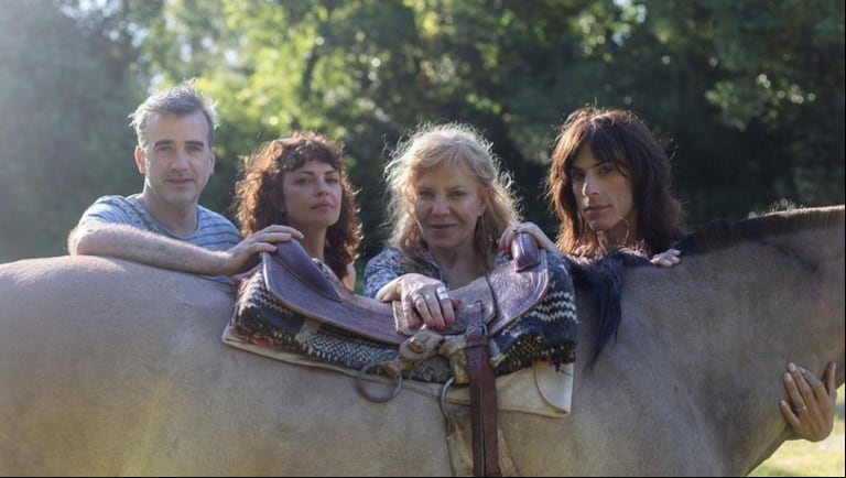 Los cuatro protagonistas del film, Daniel Hendler, Dolores Fonzi, Cecilia Roth y Ezequiel Díaz. (Foto: Prensa Las fiestas)