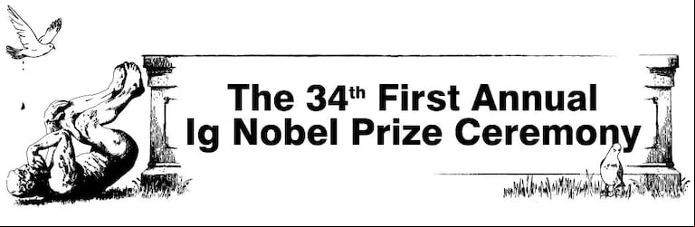 Los Ig Nobel reconocen investigaciones inusuales y a menudo absurdas, que tienen como objetivo hacer reír e invitar a la reflexión. (Imagen: Improbable Research).