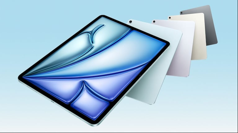 Los iPad Air de 2025 agregan el chip M3 y mantienen su vínculo con Apple Intelligence. (Foto: Apple)