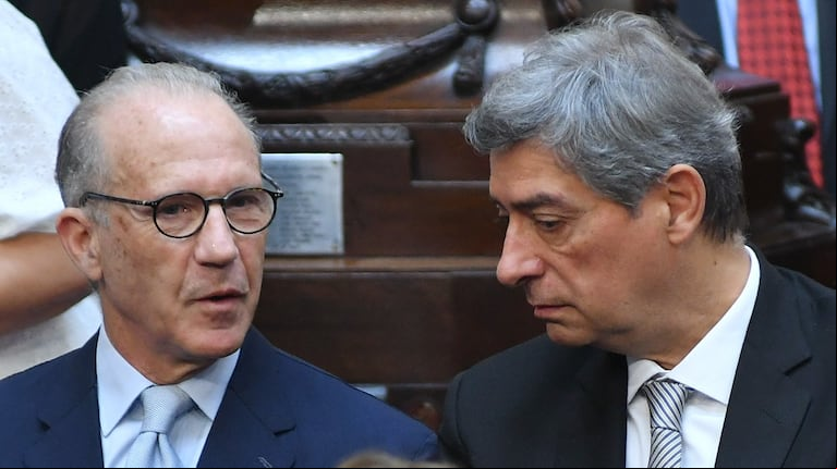 Los jueces de la Corte Suprema de Justicia de la Nación, Carlos Rosenkrantz y Horacio Rosatti. (Foto NA: JUAN VARGAS)