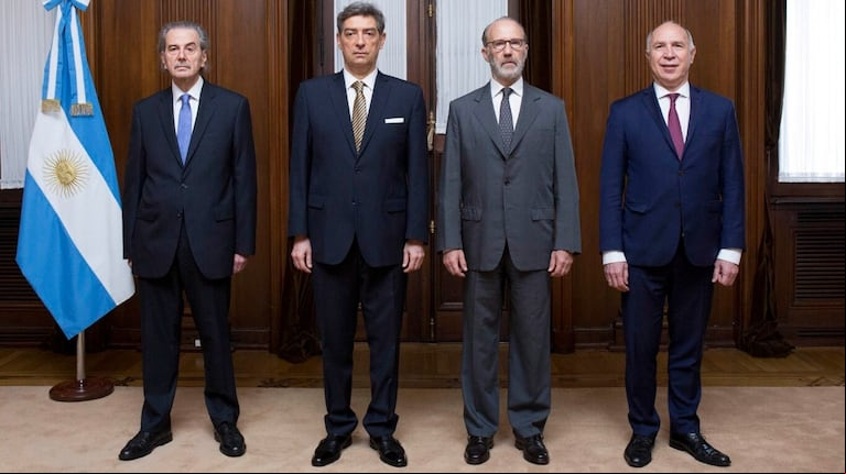 Los jueces de la Corte Suprema Juan Carlos Maqueda, Horacio Rosatti, Carlos Rosenkrantz y Ricardo Lorenzetti (Foto: Centro de Información Judicial).