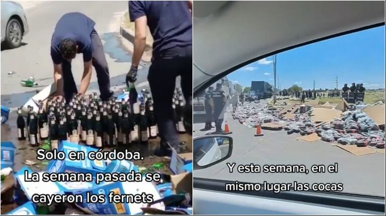 Los locales detectaron inmediatamente la coincidencia de los accidentes. (Foto: TikTok @cordobeces)