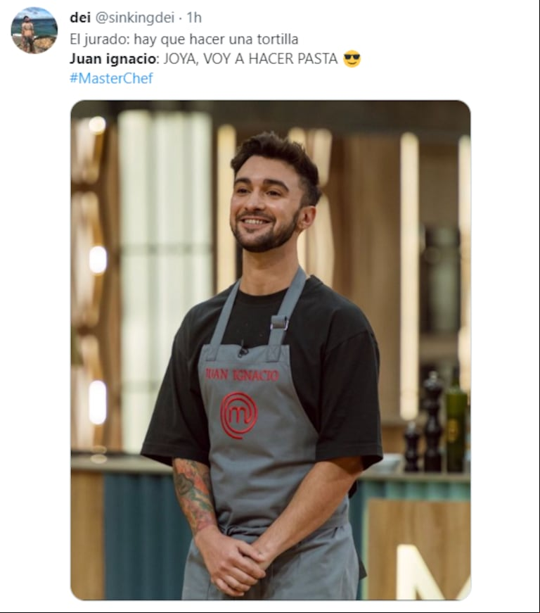 Los memes tras la eliminación de Juan Ignacio de "MasterChef". (Foto: Twitter)