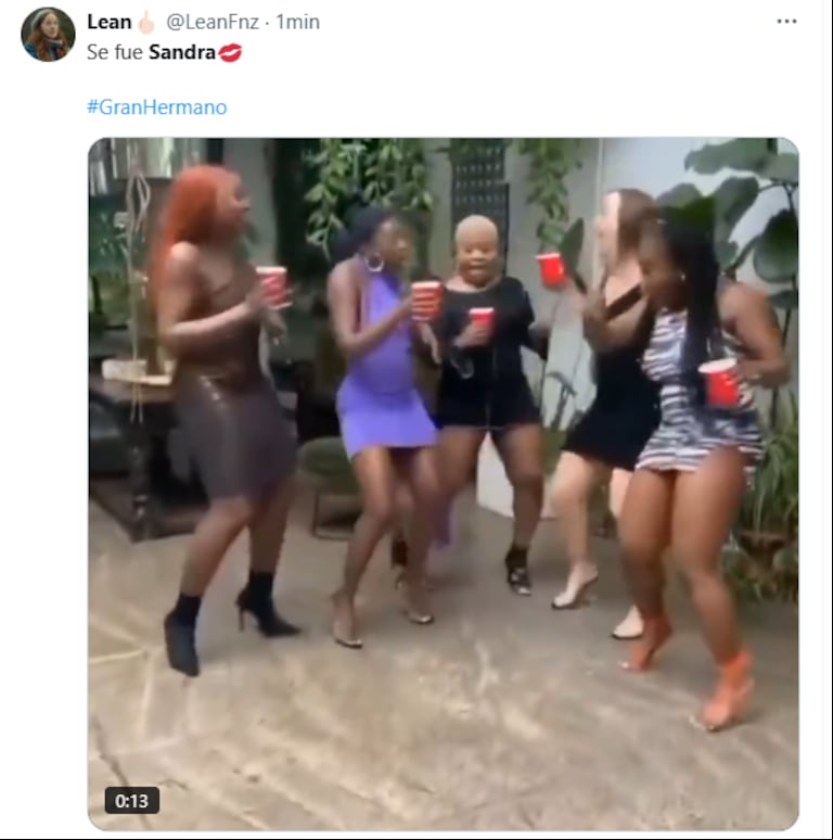 Los memes tras la eliminación de Sandra de "Gran Hermano". (Foto: x)