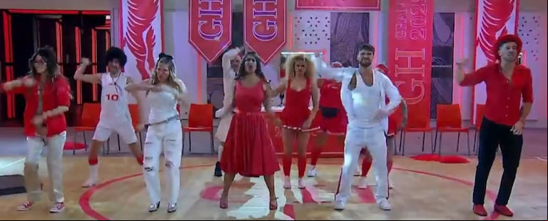 Los participantes de Gran Hermano recrearon la coreografía de High School Musical (Foto: captura Telefe)