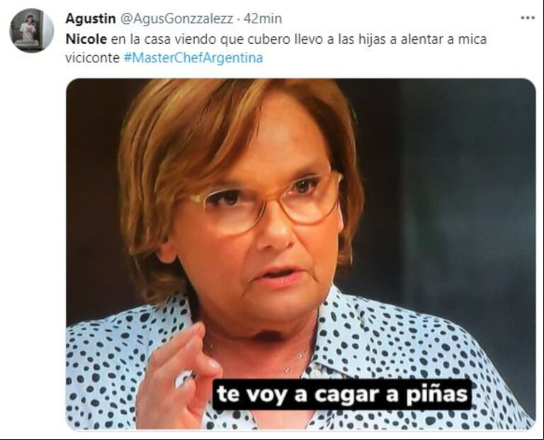 Los s de las redes sociales reaccionaron a la presencia de las hijas de Nicole Neumann en "MasterChef Celebrity". (Foto: Twitter)