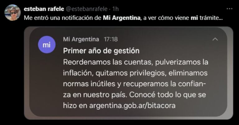 Los s repudiaron en redes sociales la publicación propagandística del gobierno. (Foto: captura X / @estebanrafele)
