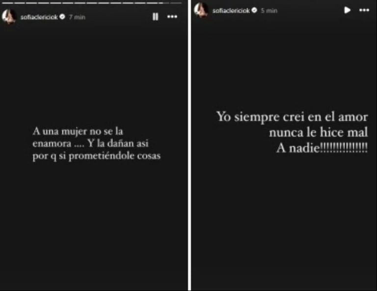 Los últimos cifrados de Sofía Clerici sobre su reencuentro con Insaurralde. (Foto: Instagram / sofiaclericiok)