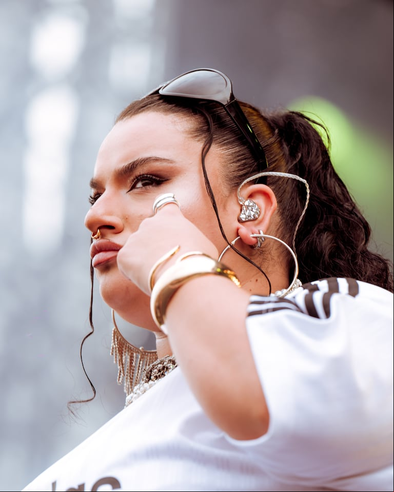 Luz Gaggi fue una de las primeras en ponerle música al segundo día del festival. (Foto: prensa Lollapalooza Argentina).
