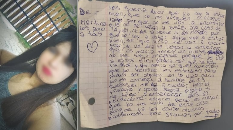 M. se fue de su casa y dejó una carta de despedida. (Foto: El Radar del Sur)