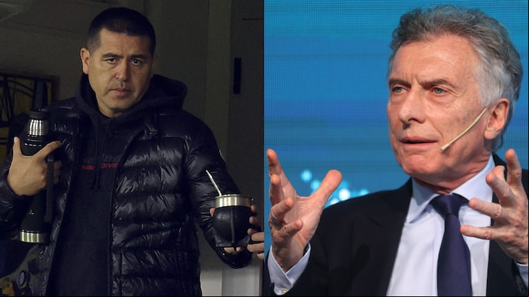 Macri volvió a cuestionar a Riquelme (Fotos: AFP/EFE).