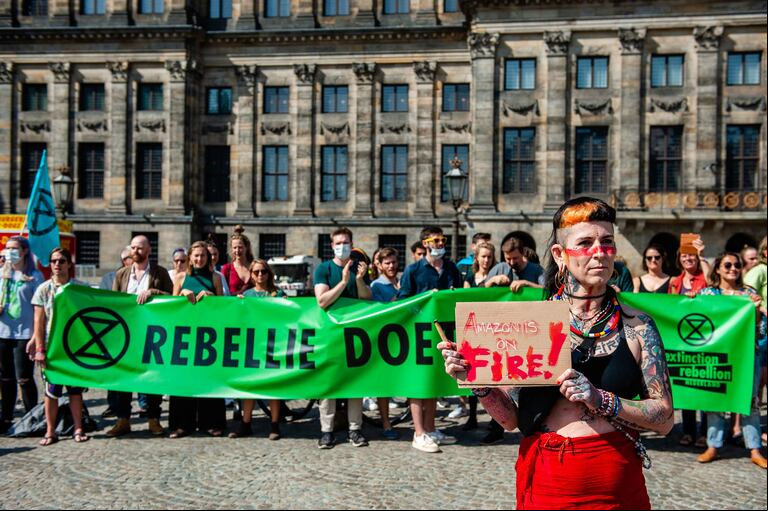 Manifestantes en Ámsterdam. (Foto: AFP/Romy Fernandez).