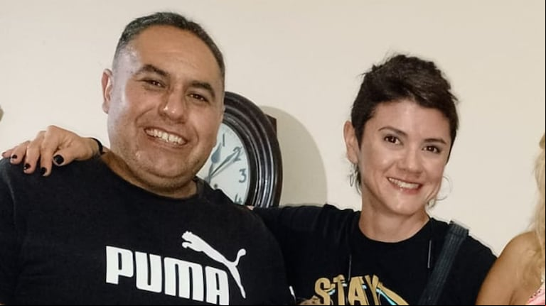 Marcelo José Amarfil y Luciana Bustos Sánchez se conocieron en un gimnasio. (Foto: gentileza Graciela Amarfil).