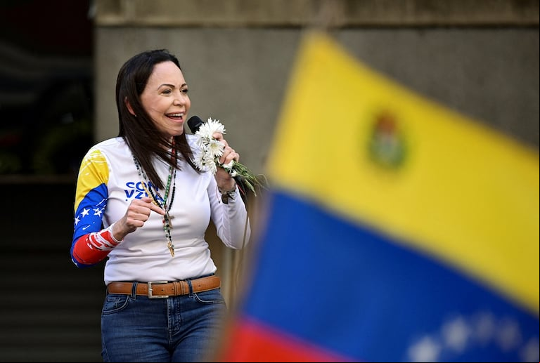 María Corina Machado sigue en la clandestinidad (Foto: REUTERS/Gaby Oraa)
