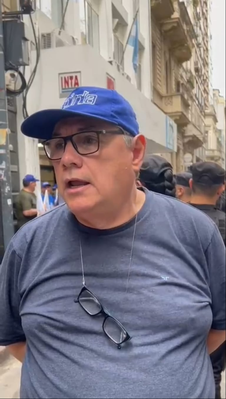 Mario Romero, secretario general de Asociación del Personal del INTA (APINTA). (Foto: Captura de video).
