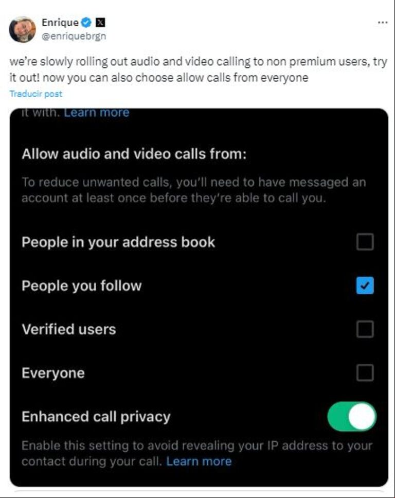 Más que Twitter: X ahora permite hacer llamadas y videollamadas sin pagar la versión VIP
