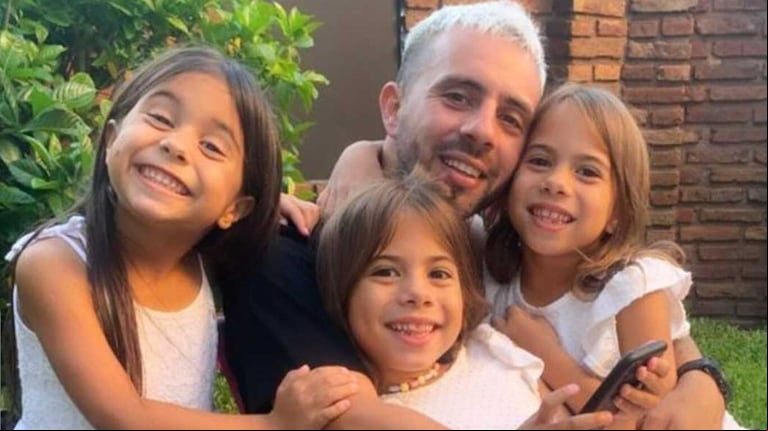 Matías Defederico junto a las tres hijas que tiene con Cinthia Fernández. (Foto: Instagram / mattdefederico).
