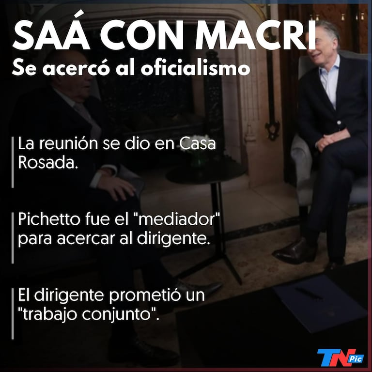 Mauricio Macri se reunió con Adolfo Rodriguez Saá y comenzaron un "trabajo conjunto"