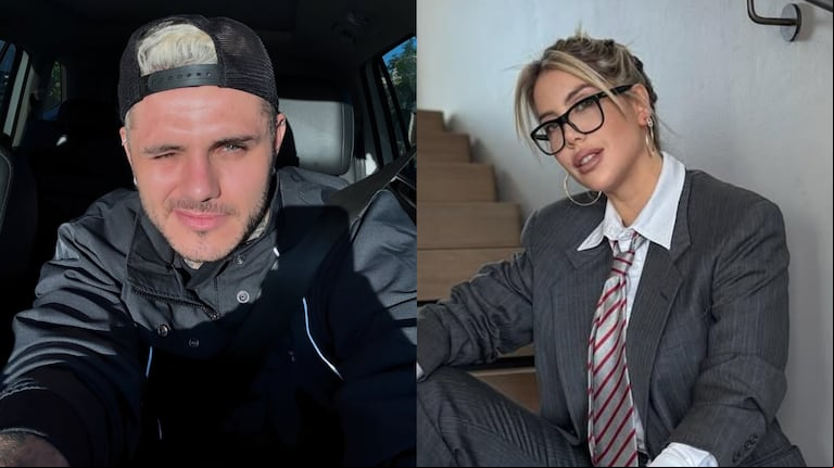 Mauro Icardi reaccionó a la estrategia silenciosa de Wanda Nara y lanzó una fuerte advertencia (Foto: Instagram /mauroicardi /wandanara)