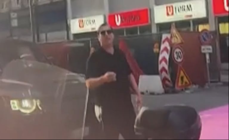 Maxi López estuvo en la audiencia de divorcio de Wanda Nara y Mauro Icardi: las imágenes (Foto: Captura eltrece)