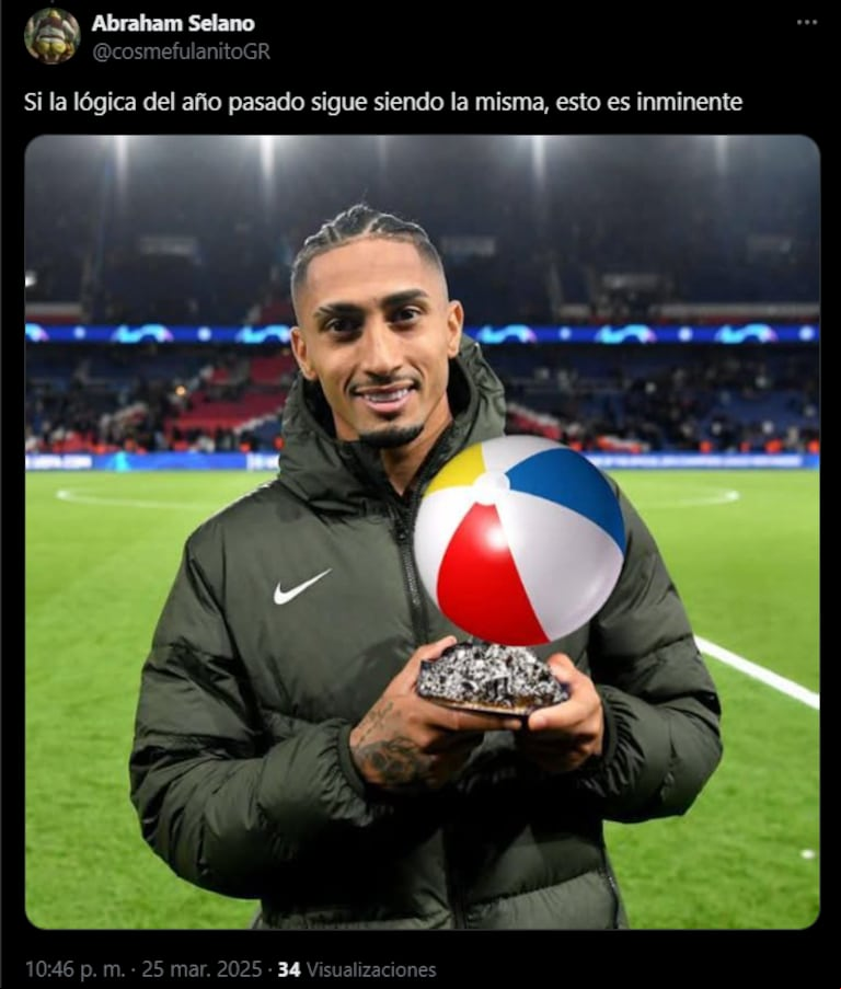 Memes: la Selección argentina le ganó a Brasil por 4-1 y las redes explotaron contra Raphinha y Vinícius. (Foto: X)