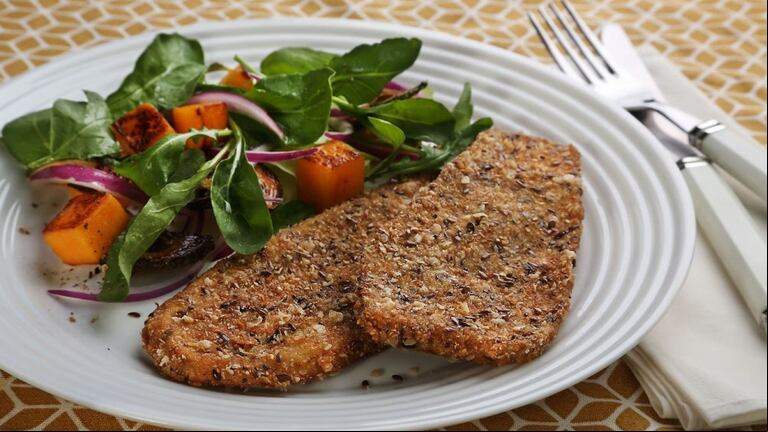 Milanesas de berenjena, una receta fácil y saludable. Foto: Instagram @recetasnestlear