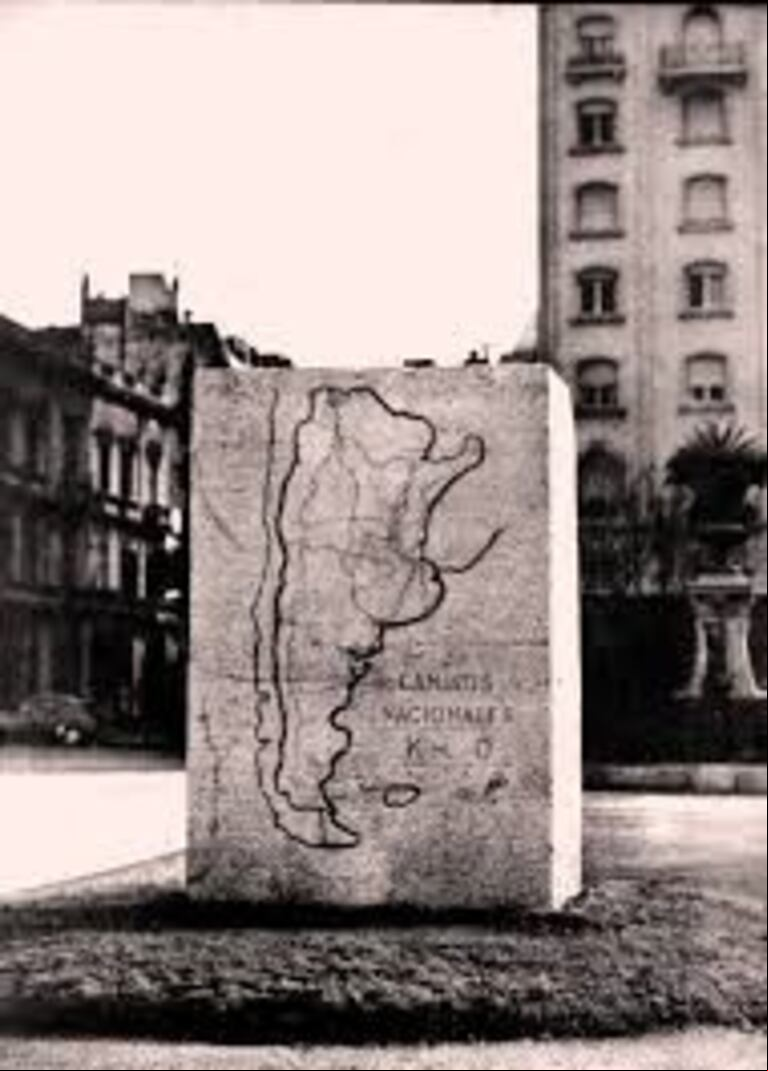 Monolito Km 0 Ciudad de Buenos Aires. (Foto: gentileza Eduardo Lazzari)