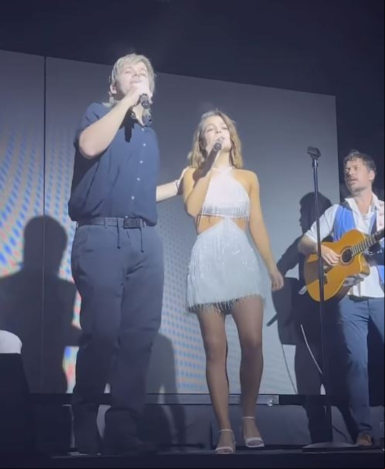 Muna Pauls Cherri cantó con Benjamín Amadeo (Foto: captura Instagram/munapaulscherri)